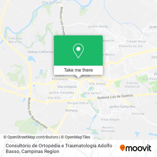 Consultório de Ortopédia e Traumatología Adolfo Basso map