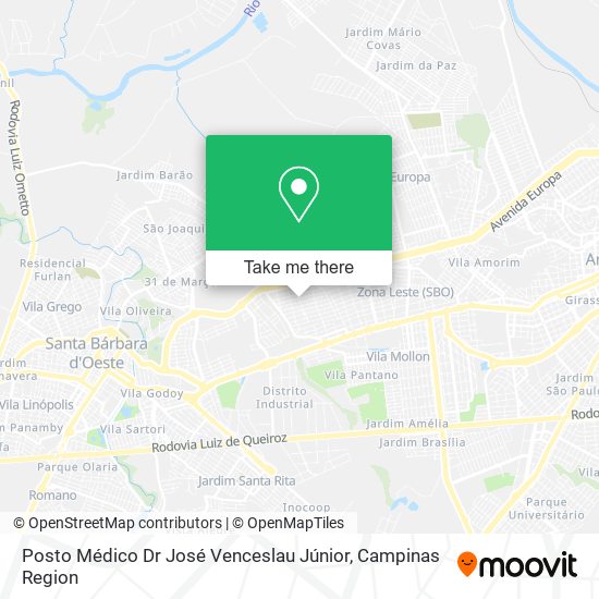 Posto Médico Dr José Venceslau Júnior map