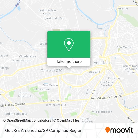 Mapa Guia-SE Americana/SP