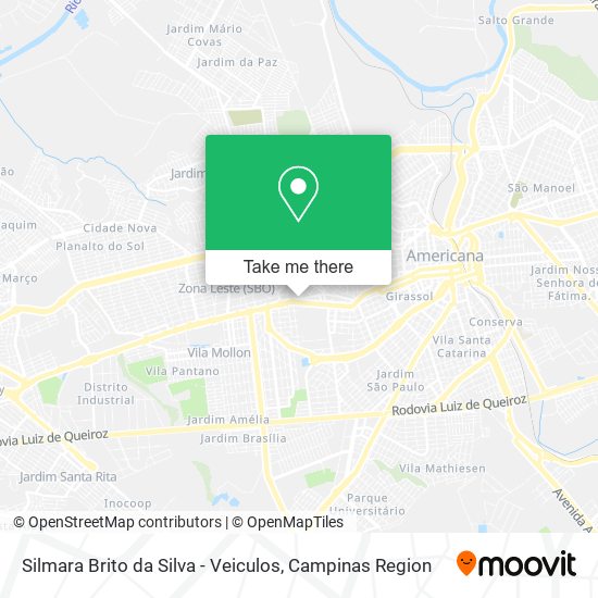 Silmara Brito da Silva - Veiculos map