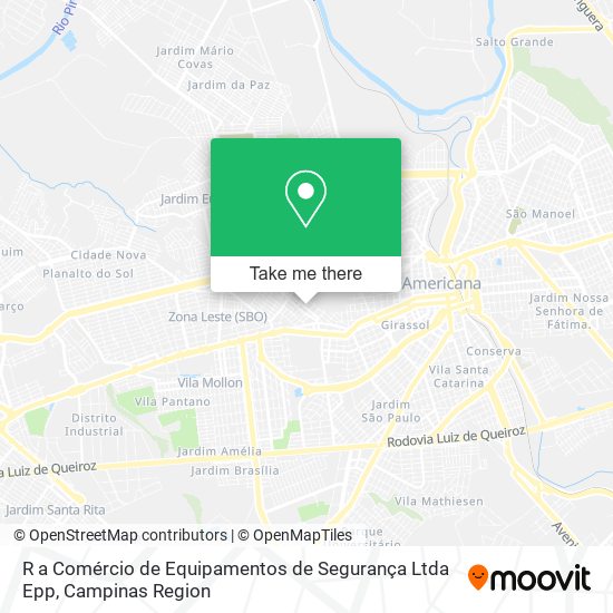 Mapa R a Comércio de Equipamentos de Segurança Ltda Epp