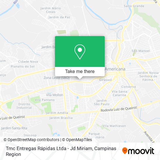 Tmc Entregas Rápidas Ltda - Jd Miriam map