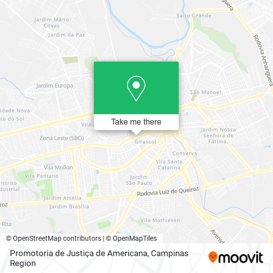 Promotoria de Justiça de Americana map