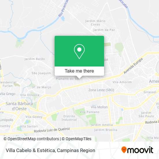 Villa Cabelo & Estética map