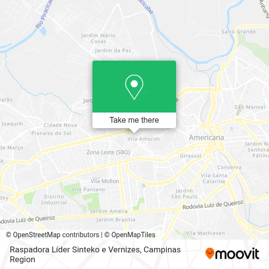 Raspadora Líder Sinteko e Vernizes map