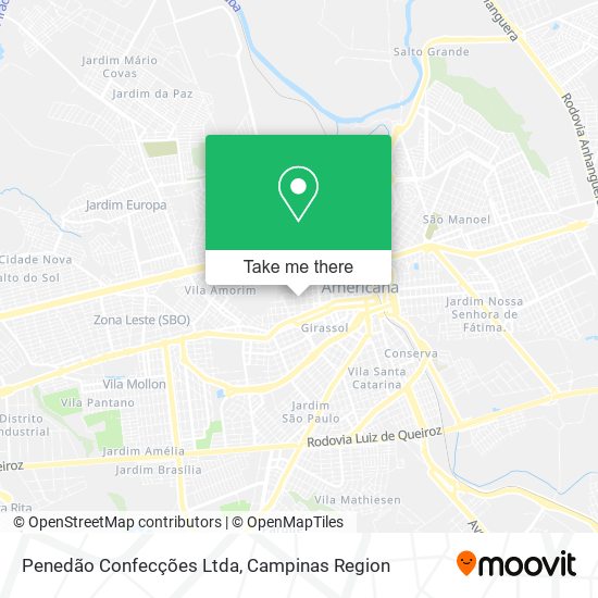 Penedão Confecções Ltda map