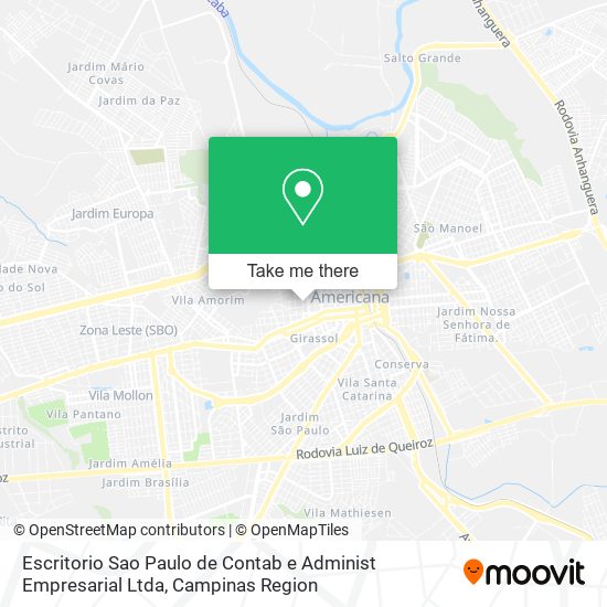 Escritorio Sao Paulo de Contab e Administ Empresarial Ltda map