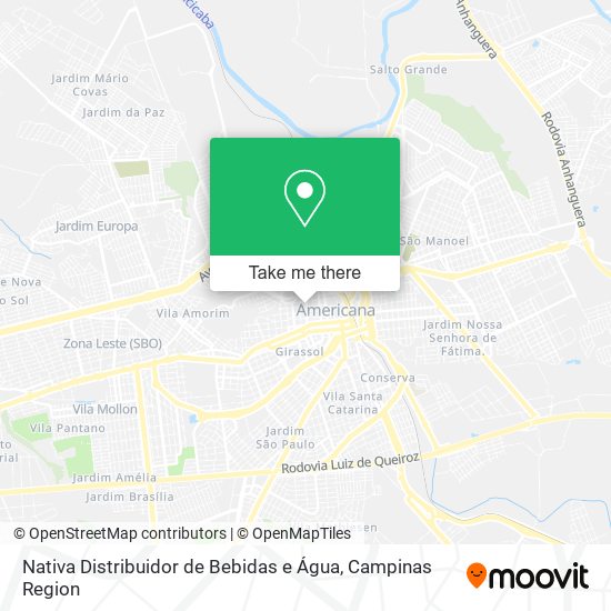 Nativa Distribuidor de Bebidas e Água map