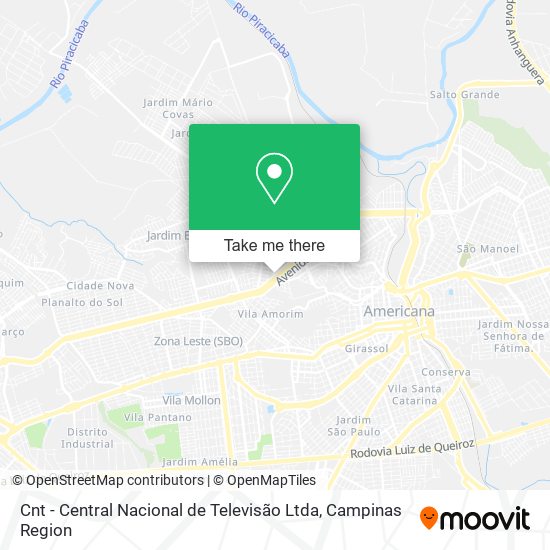 Mapa Cnt - Central Nacional de Televisão Ltda