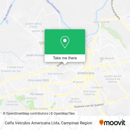Celfa Veiculos Americana Ltda map