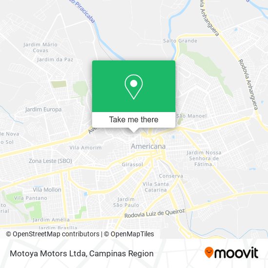 Mapa Motoya Motors Ltda