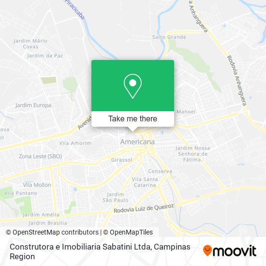 Construtora e Imobiliaria Sabatini Ltda map