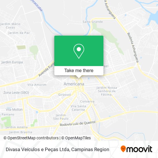 Divasa Veículos e Peças Ltda map