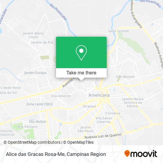 Alice das Gracas Rosa-Me map