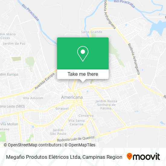 Megafio Produtos Elétricos Ltda map