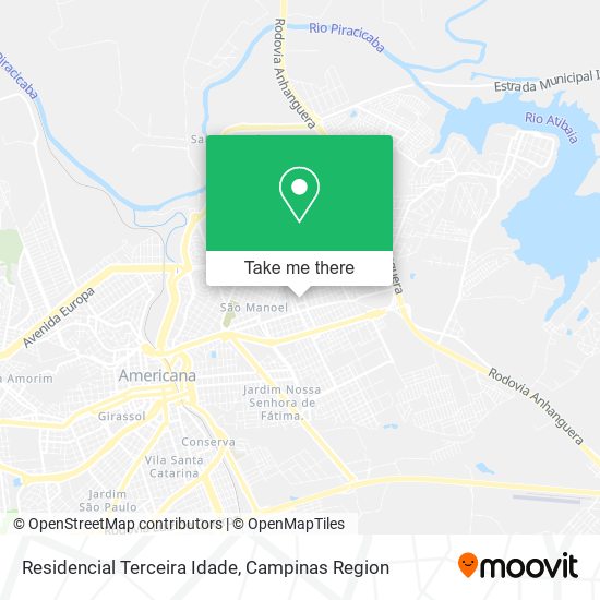 Mapa Residencial Terceira Idade