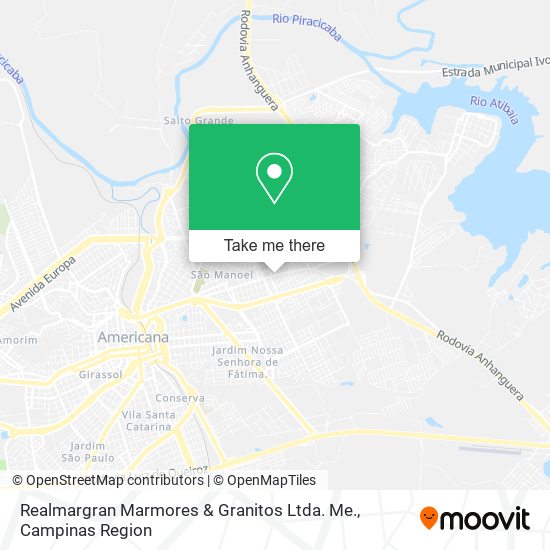Realmargran Marmores & Granitos Ltda. Me. map