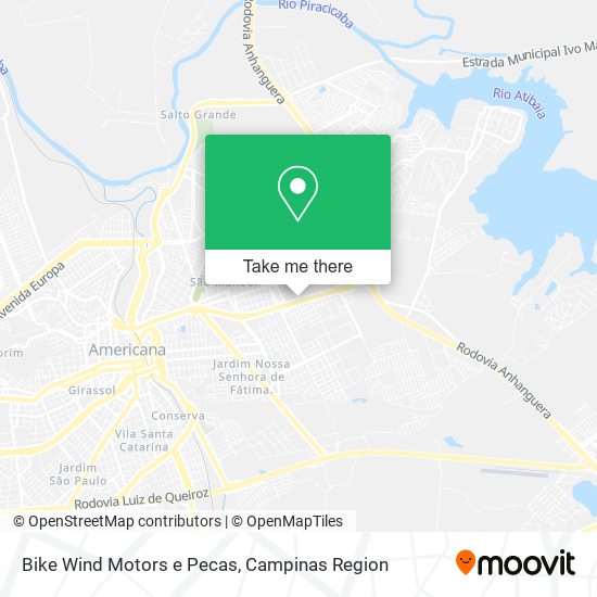 Mapa Bike Wind Motors e Pecas