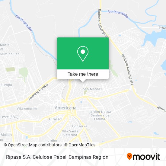 Ripasa S.A. Celulose Papel map