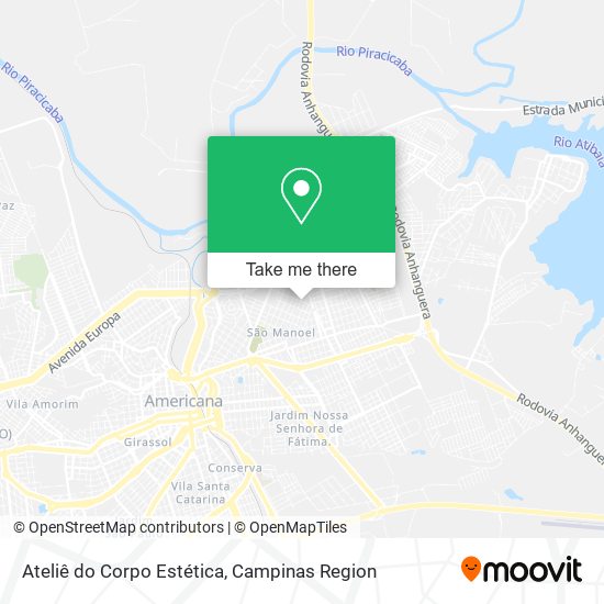 Ateliê do Corpo Estética map