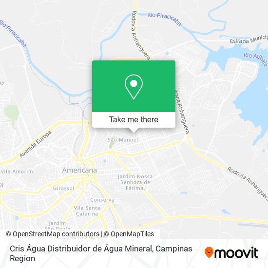 Mapa Cris Água Distribuidor de Água Mineral