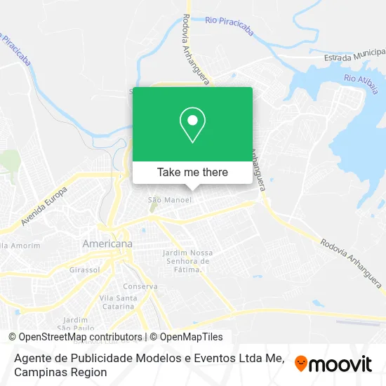 Agente de Publicidade Modelos e Eventos Ltda Me map