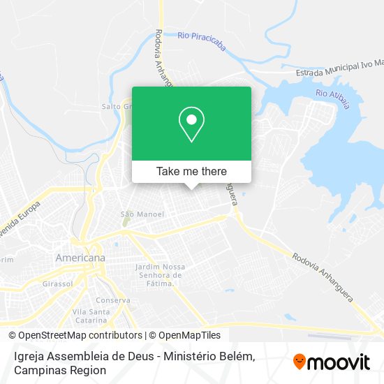 Mapa Igreja Assembleia de Deus - Ministério Belém