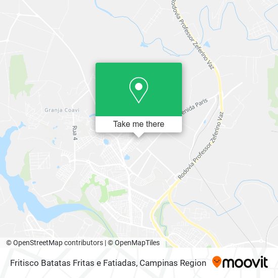 Mapa Fritisco Batatas Fritas e Fatiadas