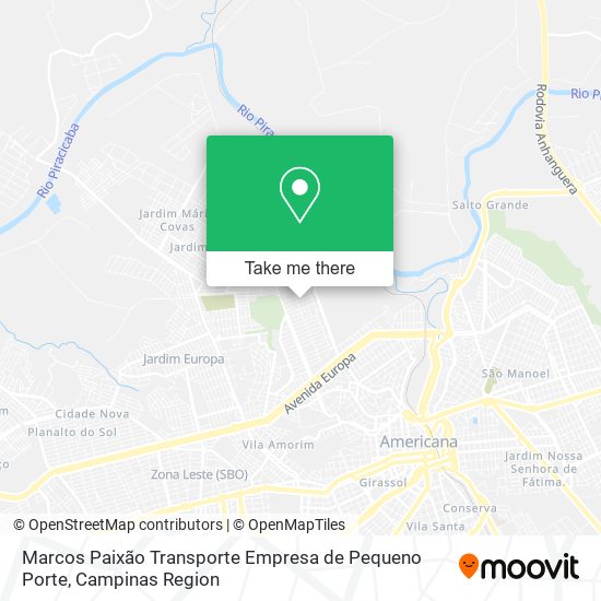 Marcos Paixão Transporte Empresa de Pequeno Porte map
