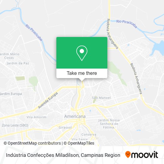 Indústria Confecções Miladilson map