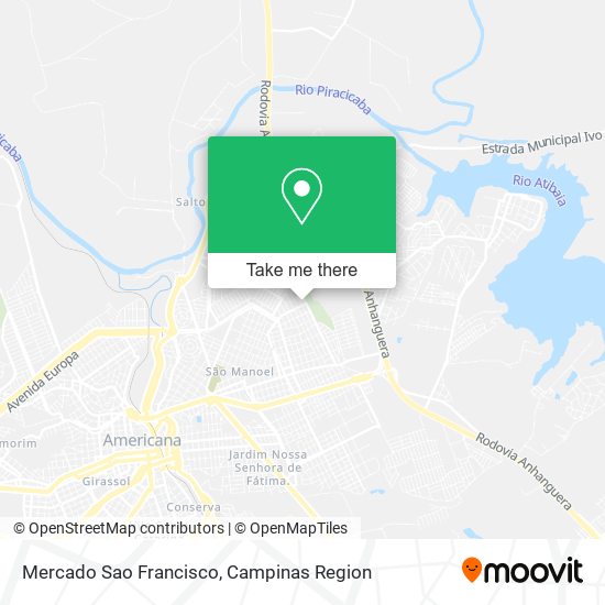 Mapa Mercado Sao Francisco