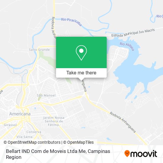 Bellart IND Com de Moveis Ltda Me map
