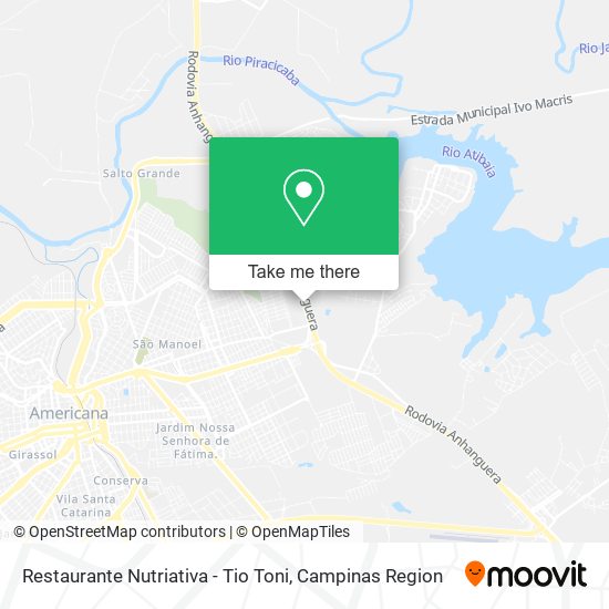 Restaurante Nutriativa - Tio Toni map