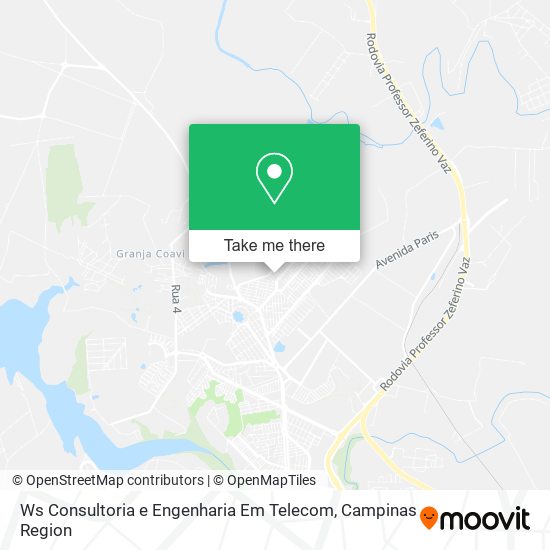 Mapa Ws Consultoria e Engenharia Em Telecom