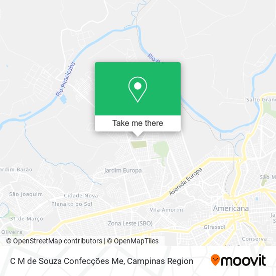 C M de Souza Confecções Me map