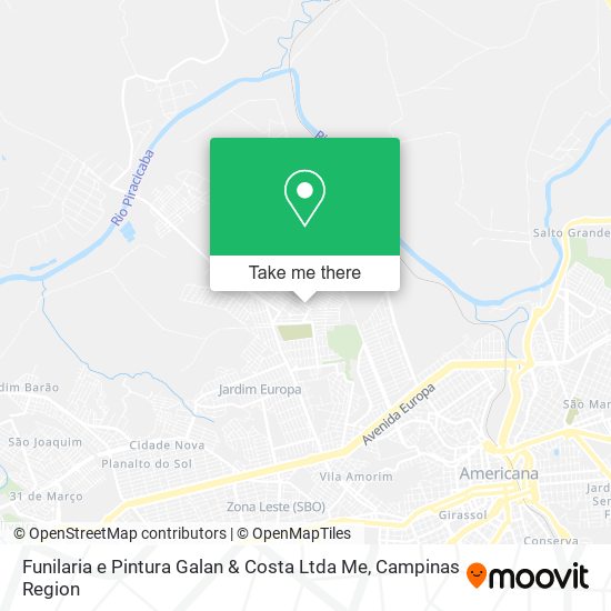 Funilaria e Pintura Galan & Costa Ltda Me map