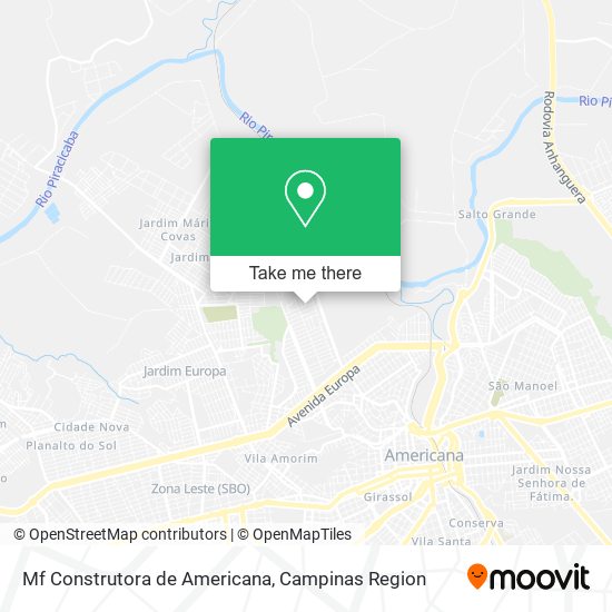 Mf Construtora de Americana map