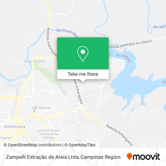 Zampelli Extração de Areia Ltda map