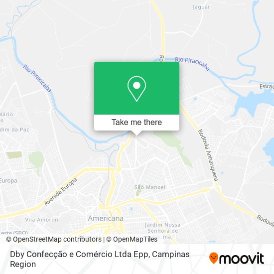 Dby Confecção e Comércio Ltda Epp map