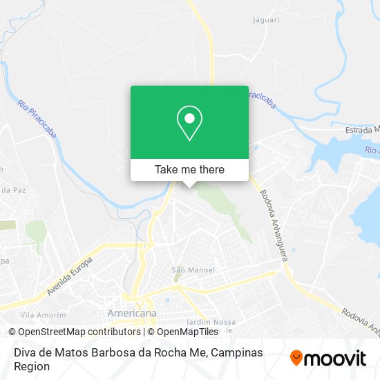 Diva de Matos Barbosa da Rocha Me map