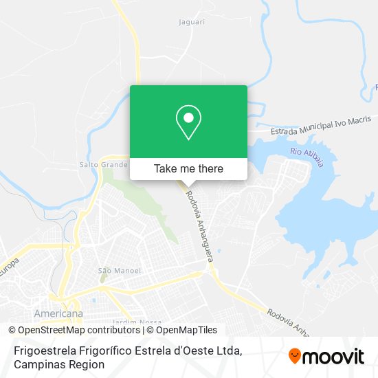 Frigoestrela Frigorífico Estrela d'Oeste Ltda map
