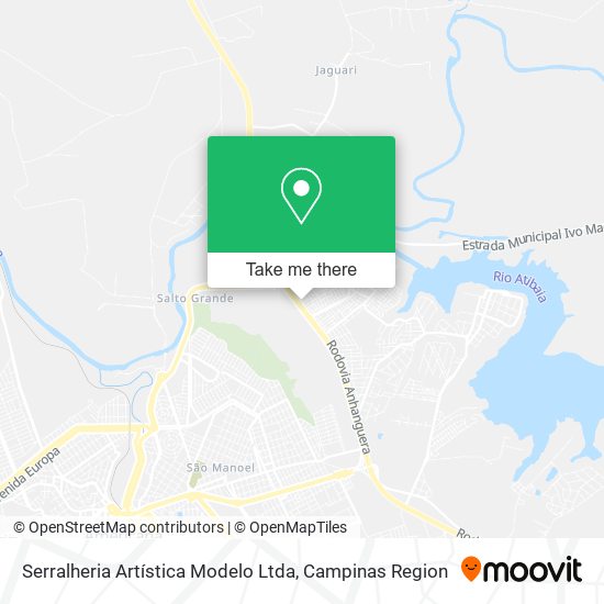 Mapa Serralheria Artística Modelo Ltda