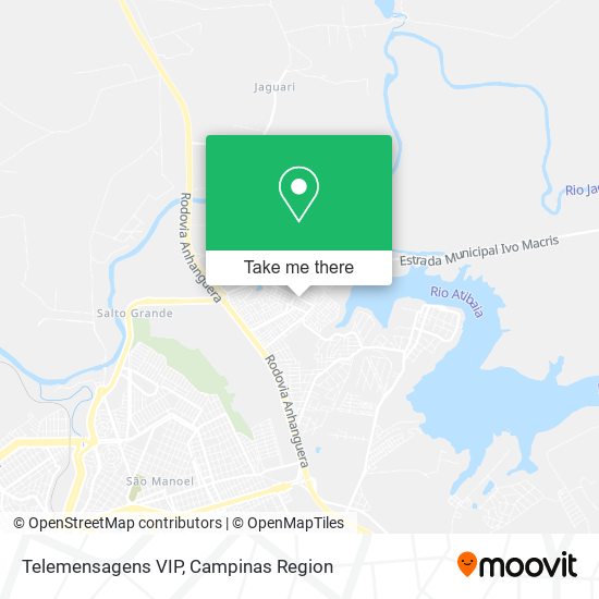 Mapa Telemensagens VIP