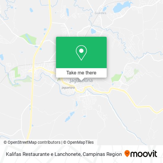 Mapa Kalifas Restaurante e Lanchonete