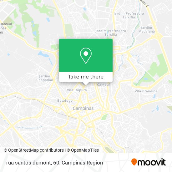 rua santos dumont, 60 map