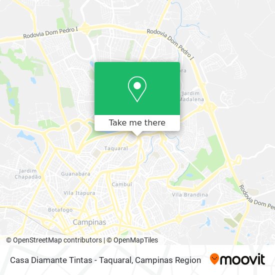 Casa Diamante Tintas - Taquaral map