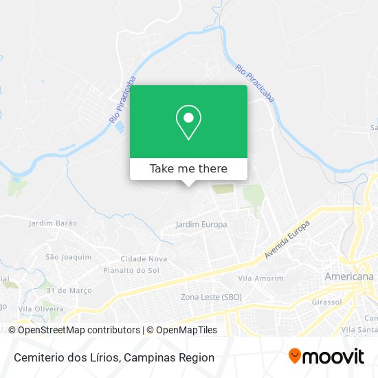 Cemiterio dos Lírios map