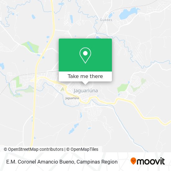 E.M. Coronel Amancio Bueno map