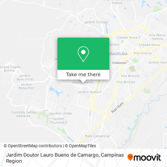 Mapa Jardim Doutor Lauro Bueno de Camargo