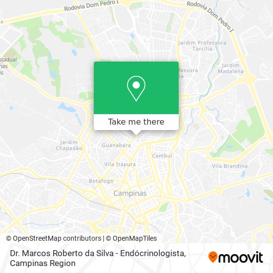 Mapa Dr. Marcos Roberto da Silva - Endócrinologista